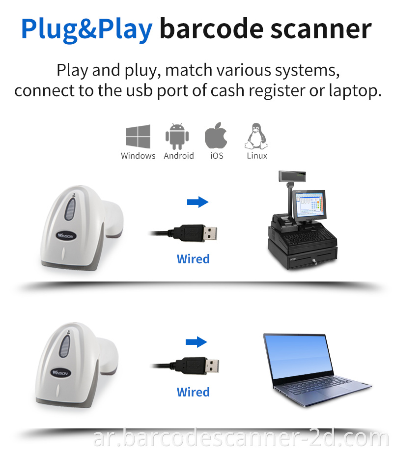 checkout counter barcode scanner